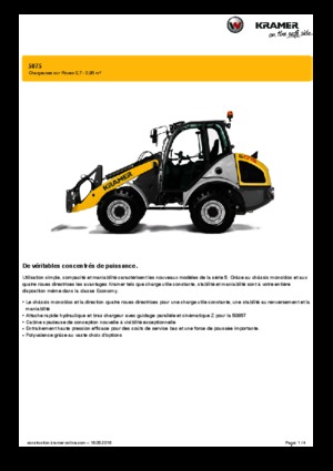Wielladers Kramer 5075