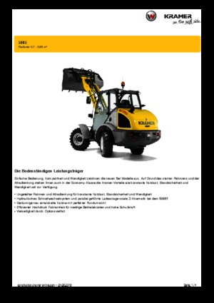 Wielladers Kramer 5085