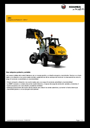 Wielladers Kramer 5085