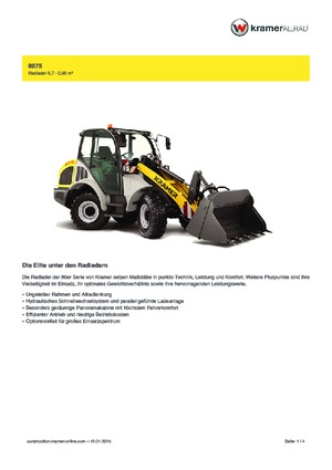Wielladers Kramer 8075
