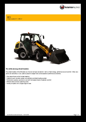 Wielladers Kramer 8075
