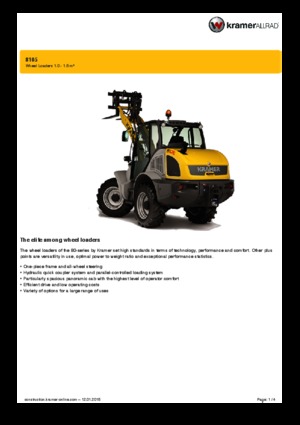 Wielladers Kramer 8105