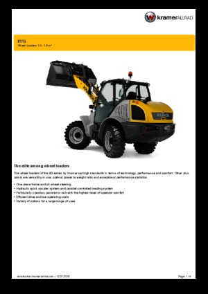Wielladers Kramer 8115