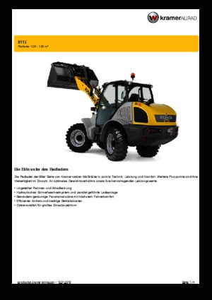 Wielladers Kramer 8115