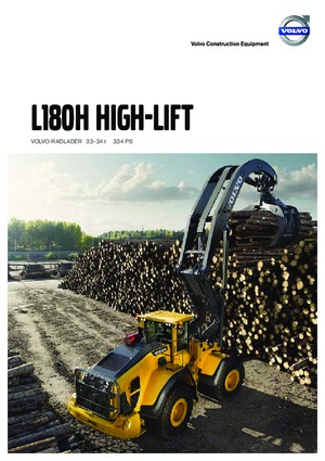 Wielladers Volvo L180H High-Lift
