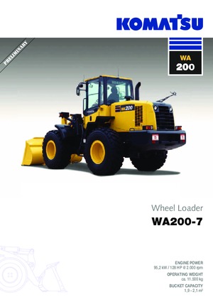 Wielladers Komatsu WA200-7