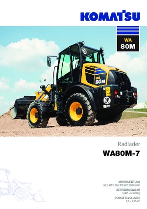 Wielladers Komatsu WA80M-7