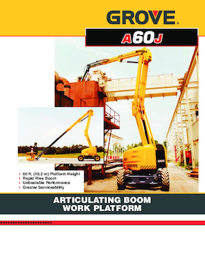 Knikarmhoogwerkers op wielen Grove-Manlift A 60 J