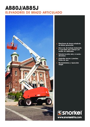 Knikarmhoogwerkers op wielen Snorkel AB85J