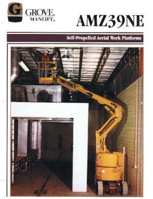 Knikarmhoogwerkers op wielen Grove-Manlift AMZ 39 NE