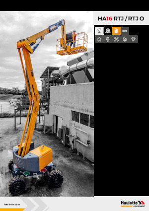 Knikarmhoogwerkers op wielen Haulotte HA16 RTJ