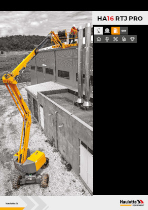 Knikarmhoogwerkers op wielen Haulotte HA16 RTJ PRO