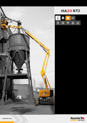 Knikarmhoogwerkers op wielen Haulotte HA20 RTJ