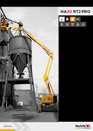 Knikarmhoogwerkers op wielen Haulotte HA20 RTJ PRO