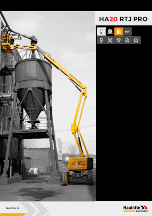 Knikarmhoogwerkers op wielen Haulotte HA20 RTJ PRO