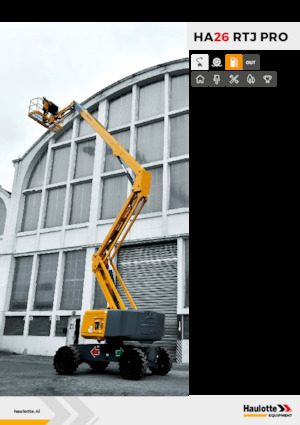 Knikarmhoogwerkers op wielen Haulotte HA26 RTJ PRO
