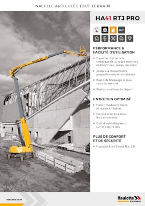 Knikarmhoogwerkers op wielen Haulotte HA41 RTJ PRO