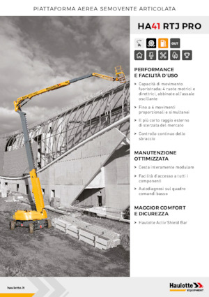 Knikarmhoogwerkers op wielen Haulotte HA41 RTJ PRO