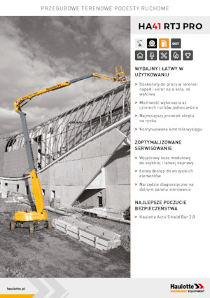 Knikarmhoogwerkers op wielen Haulotte HA41 RTJ PRO