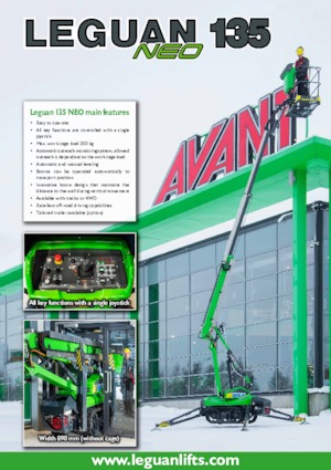 Knikarmhoogwerkers op wielen Avant Tecno Leguan 135 Neo