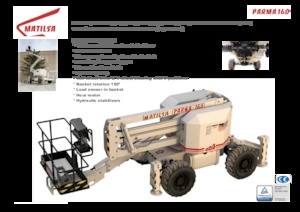 Knikarmhoogwerkers op wielen Matilsa Parma 16 D