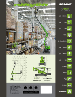 Knikarmhoogwerkers op wielen Niftylift SP34NE