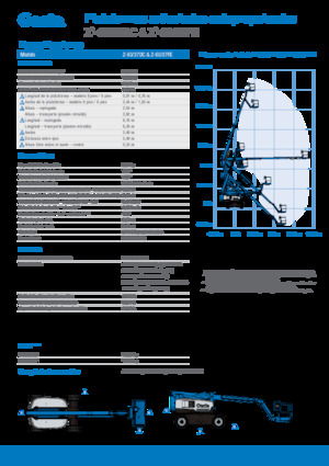 Knikarmhoogwerkers op wielen Genie Z-60/37 FE 