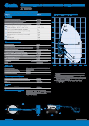 Knikarmhoogwerkers op wielen Genie Z-62/40