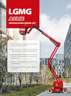 Knikarmhoogwerkers op wielen LGMG  A13JE-LI