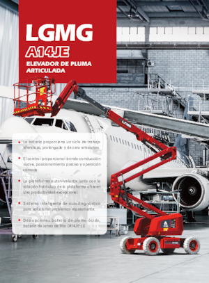 Knikarmhoogwerkers op wielen LGMG  A14JE