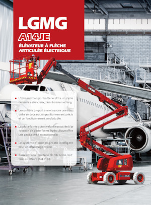 Knikarmhoogwerkers op wielen LGMG  A14JE