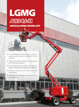 Knikarmhoogwerkers op wielen LGMG  AR14J-H