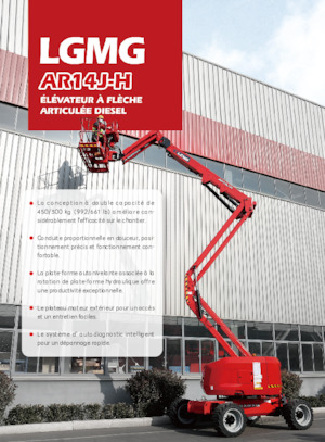 Knikarmhoogwerkers op wielen LGMG  AR14J-H