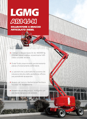 Knikarmhoogwerkers op wielen LGMG  AR14J-H