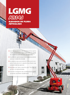 Knikarmhoogwerkers op wielen LGMG  AR14J
