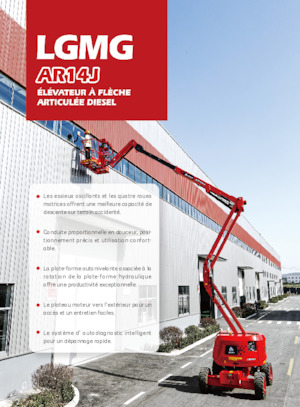 Knikarmhoogwerkers op wielen LGMG  AR14J