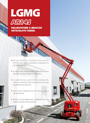 Knikarmhoogwerkers op wielen LGMG  AR14J