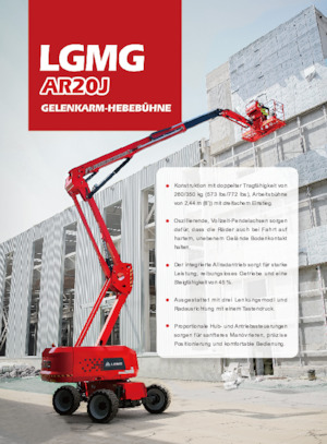 Knikarmhoogwerkers op wielen LGMG  AR20J