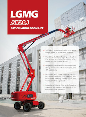 Knikarmhoogwerkers op wielen LGMG  AR20J