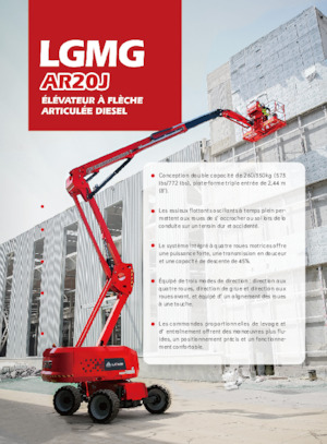 Knikarmhoogwerkers op wielen LGMG  AR20J