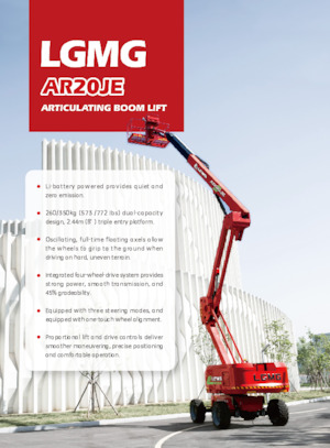 Knikarmhoogwerkers op wielen LGMG  AR20JE