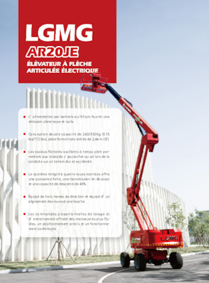 Knikarmhoogwerkers op wielen LGMG  AR20JE