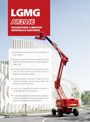 Knikarmhoogwerkers op wielen LGMG  AR20JE