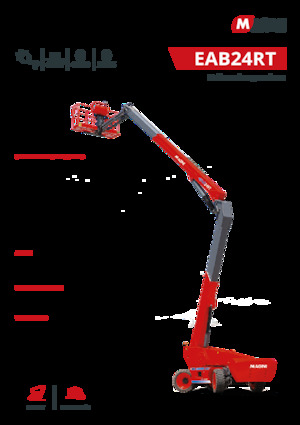 Knikarmhoogwerkers op wielen MAGNI EAB24RT