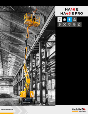 Knikarmhoogwerkers op wielen Haulotte HA46 E