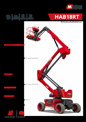 Knikarmhoogwerkers op wielen MAGNI HAB18RT