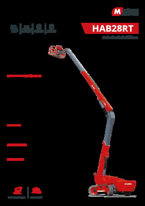 Knikarmhoogwerkers op wielen MAGNI HAB24RT