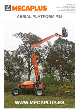 Knikarmhoogwerkers op wielen Mecaplús P16
