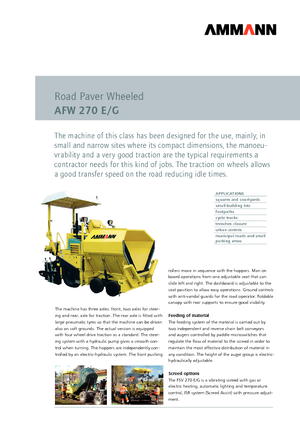Verrijdbare asfalteermachine Ammann AFW 270 E/G