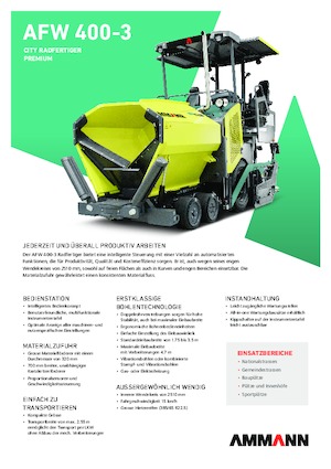 Verrijdbare asfalteermachine Ammann AFW 400-3